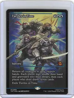Turtles in Time #284 Foil M - Teenage Mutant Ninja Turtles TMNT MTG Mint - Image 1