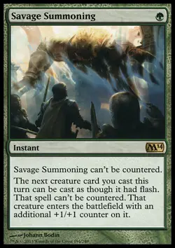 MTG SAVAGE SUMMONING EXC - EVOCAZIONE SELVATICA - M14 - MAGIC - Image 1