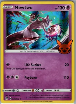 Mewtwo 056/172 Trick Or Trade - Pokemon SWSH: Brilliant Stars - Holo Rare (NM) - Image 1