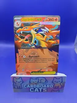 Pokemon TCG Mega Charizard Y ex 030 Mega Evolution Black Star Promo - Image 1