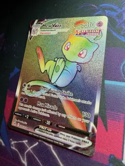 Pokemon Card Mew VMAX Rainbow Secret Rare Holo Fusion Strike 268/264 NM - Image 2