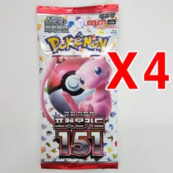 4+4 PACKS 151+Stellar Crown Pokemon TCG Cards Booster NEW Factory Sealed KOREAN - Image 2