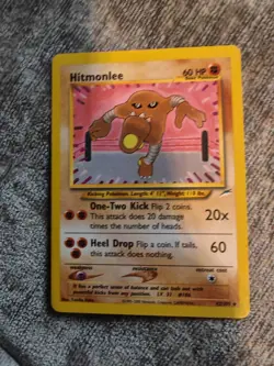 Rare Pokemon TCG - Hitmonlee 42/105 - Neo Destiny - WOTC Vintage LP - Image 1