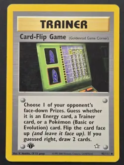 Pokemon TCG: Neo Genesis Card-Flip Game (92/111) 1st Edition *Moderate Play* - Image 1