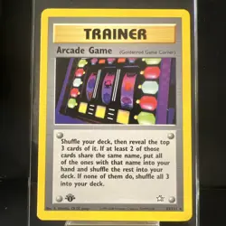 Pokemon TCG Arcade Game 83/111 1st Edition Neo Genesis 2000 NM/LP - Image 1