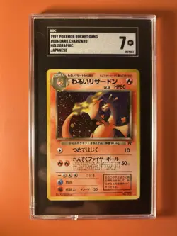 🔥2000 Pokemon Team Rocket Dark Charizard #21 SGC 7🔥 - Image 1