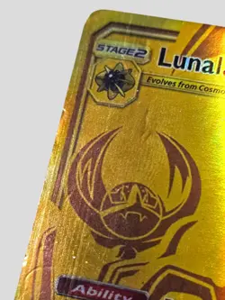 Lunala GX 172/156 Gold Secret Rare Ultra Prism Pokemon Card Full Art Legendary - Image 2