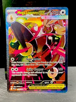 2025 POKEMON PHANTASMAL FLAMES SPECIAL ILLUSTRATION RARE MEGA LOPUNNY EX -CLEAN - Image 1