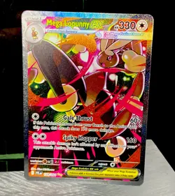 2025 POKEMON PHANTASMAL FLAMES SPECIAL ILLUSTRATION RARE MEGA LOPUNNY EX -CLEAN - Image 2