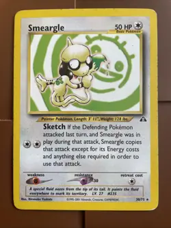 Smeargle 30/75 Neo Discovery Pokemon TCG - Image 2