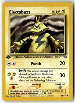 Electabuzz ⭐ 33/111 Uncommon Neo Genesis 2000 Pokemon 1st Edition NM - Image 1