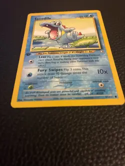 Totodile 81/111 1st Edition Common Neo Genesis Pokemon Card - LP - Image 2