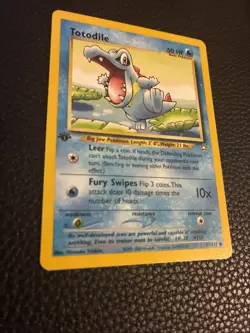 Totodile 81/111 1st Edition Common Neo Genesis Pokemon Card - LP - Image 3