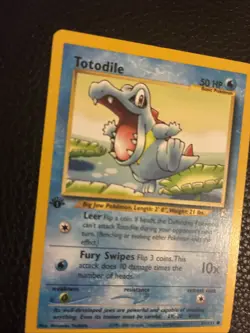 Totodile 81/111 1st Edition Common Neo Genesis Pokemon Card - LP - Image 4