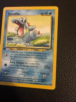 Totodile 81/111 1st Edition Common Neo Genesis Pokemon Card - LP - Image 5