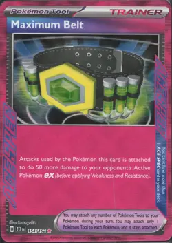 Pokemon TCG - Maximum Belt 154/162 ACE SPEC Rare Temporal Forces -625 - Image 1