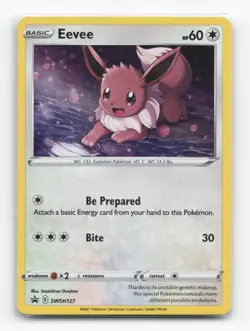 Pokemon TCG - Eevee SWSH127 Promo SWSH Black Star - Image 1