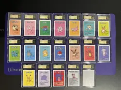 POKEMON OLD MAID COMPLETE SET RED BACK 19 SLABS🔥CGC PRISTINE 10🔥 GENGAR, BLANK - Image 1