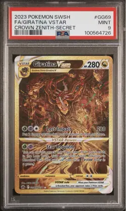 Pokemon Crown Zenith Giratina VSTAR GG69/GG70 PSA 9 MINT - Image 1