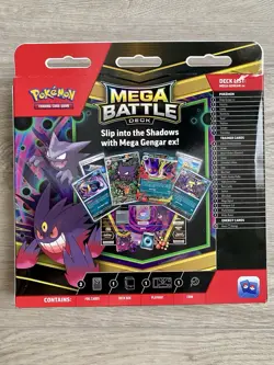 2025 Pokemon Mega Evolution Battle Deck Box GENGAR EX HAUNTER 027 ✅ - Image 2