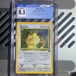 🔥CGC NM/Mint+ 8.5 Meowth Pokemon (2000) Black Star Promos - 10 Holo Tcg - Image 1