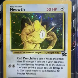 🔥CGC NM/Mint+ 8.5 Meowth Pokemon (2000) Black Star Promos - 10 Holo Tcg - Image 3