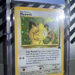 🔥CGC NM/Mint+ 8.5 Meowth Pokemon (2000) Black Star Promos - 10 Holo Tcg - Image 4