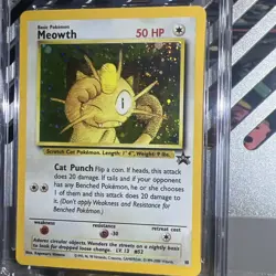 🔥CGC NM/Mint+ 8.5 Meowth Pokemon (2000) Black Star Promos - 10 Holo Tcg - Image 5