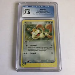 2003 Pokemon Black Star Promo Meowth 013 EX Series Collector’s Tin CGC 7.5 - Image 1