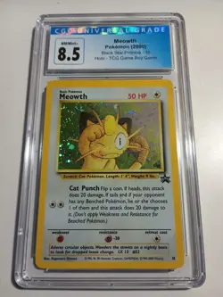💎CGC 8.5💎 NM/Mint+ Pokemon TCG Meowth Wizards Black Star Promos 10 Holo Promo - Image 1