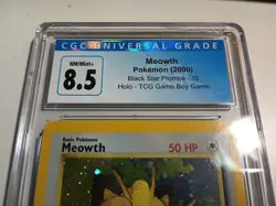 💎CGC 8.5💎 NM/Mint+ Pokemon TCG Meowth Wizards Black Star Promos 10 Holo Promo - Image 2