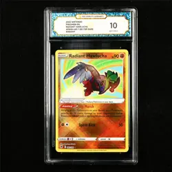 TQG 10 GEM MINT 2022 Pokemon ENG Radiant Hawlucha 081/189 R - Image 1