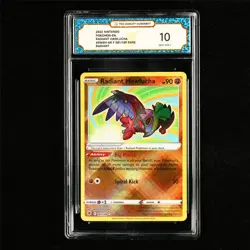 TQG 10 GEM MINT 2022 Pokemon ENG Radiant Hawlucha 081/189 R - Image 2