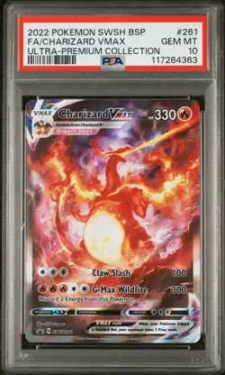Pokemon PSA 10 Charizard VMAX Full Art 2022 UPC SWSH 261 - Image 1