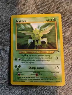 Rare Scyther 55/105 Uncommon Neo Destiny Pokemon Vintage WOTC 2002 LP WOTC - Image 1
