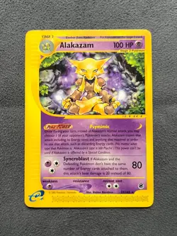 Pokemon Expedition Alakazam Non-Holo Rare 33/165 - Image 1