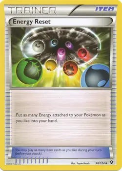 4X Energy Reset 98/124 XY Fates Collide Uncommon MINT! Pokemon - Image 1