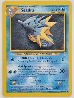 Seadra 48/111 Pokemon TCG - Neo Genesis Uncommon Unlimited - LP - Image 1