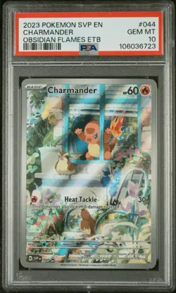 2023-25 Pokemon SV Black Star Promos -EN Charmander #044 PSA 10 GEM MINT - Image 1