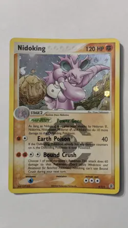 2004 Pokemon EX Fire Red & Leaf Green 8/112 Nidoking - Reverse Holo - Image 1