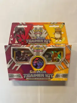 Pokemon TCG Sun & Moon Trainer Kit Lycanroc & Alolan Raichu 2-Player Set Complet - Image 1