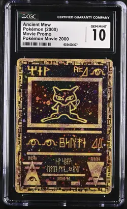 CGC 10 GEM MINT Ancient Mew Holo Promo Movie Pokemon Card 2000 Ultra Rare - Image 1