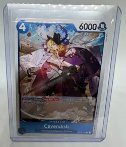 Cavendish Rare OP10-045 One Piece TCG Royal Blood plus one additional card - Image 2