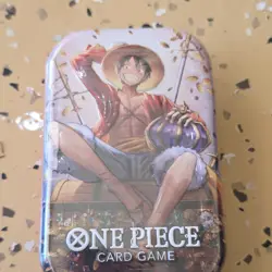 Bandai One Piece CCG Tin Pack Set Vol.2 3 Promo Cards 2 Booster Packs Luffy - Image 3