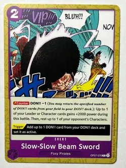 Slow-Slow Beam Sword OP07-076 One Piece $1.99 Minimum Order Required - Image 1