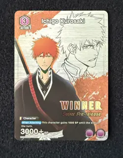 Ichigo Kurosaki Winner Super Pre-release Promo Union Arena 2024 - Image 1