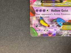 Pokemon TCG Shiny Mega Gengar EX Black Star Promo Card XY166 - Image 5