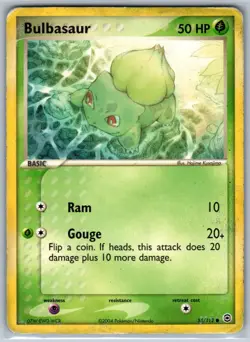 Bulbasaur FireRed & LeafGreen 55/112 MP-HP Pokemon Card - Image 1