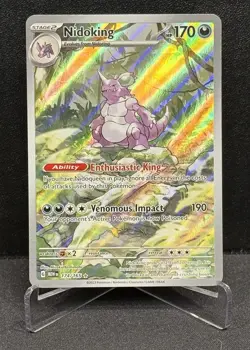 Nidoking 174/165 Scarlet & Violet 151 Illustration Rare Pokemon Card TCG NM/M - Image 1