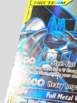 Lucario & Melmetal GX 203/214 Full Art Tag Team Pokemon Card Ultra Rare - Image 2